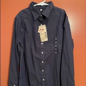 Button Down Shirt Size XS, Blue, Long Sleeves